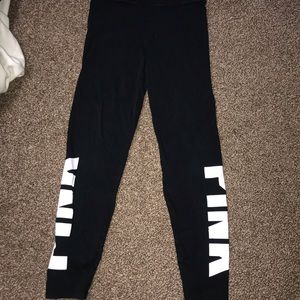 Black high rise PINK leggings